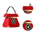 thumbnail image 6 of EHJRE Dial Telephone Crossbody Bag Shoulder Bag Phone Bag Retro Trendy Purse Red, 6 of 9