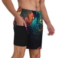 thumbnail image 2 of Fotbe Colorful Flower Bird Traje de Baño para Hombre – Shorts de Natación de Secado Rápido con Forro y Bolsillos-Small, 2 of 6