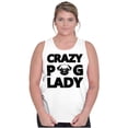 thumbnail image 3 of Crazy Pug Lady Dog Pets Owner Rescue Tank Top Tee Shirt Women Brisco Brands S, 3 of 5
