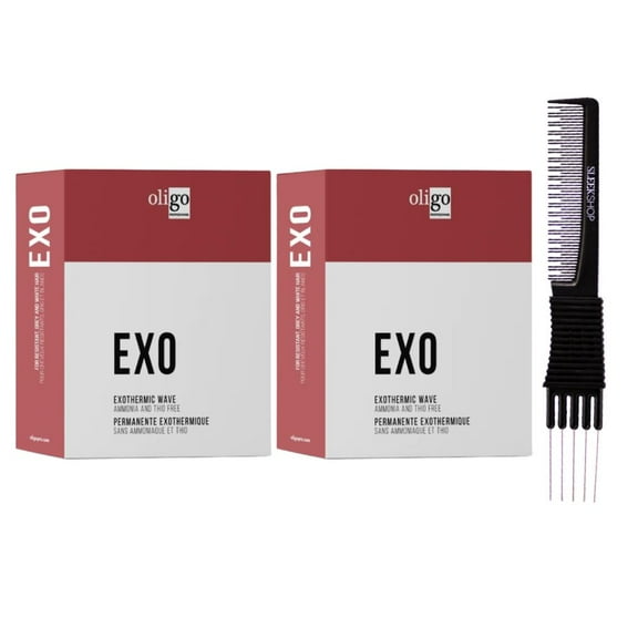 OLIGO EXO Exothermic Wave Kit with SLEEKSHOP Teasing Comb Pack of 2