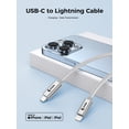 thumbnail image 3 of OXAA USB C to Lightning Cable 30W– Fast Charging MFI certified braided Cables for iOS Devices, 3 of 8
