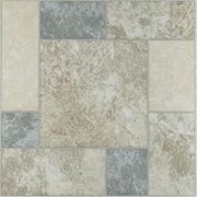 POWERPLAY Achim Importing Co., Inc. NEXUS Marble Blocks 12 Inch x 12 Inch Self Adhesive Vinyl Floor Tile #327