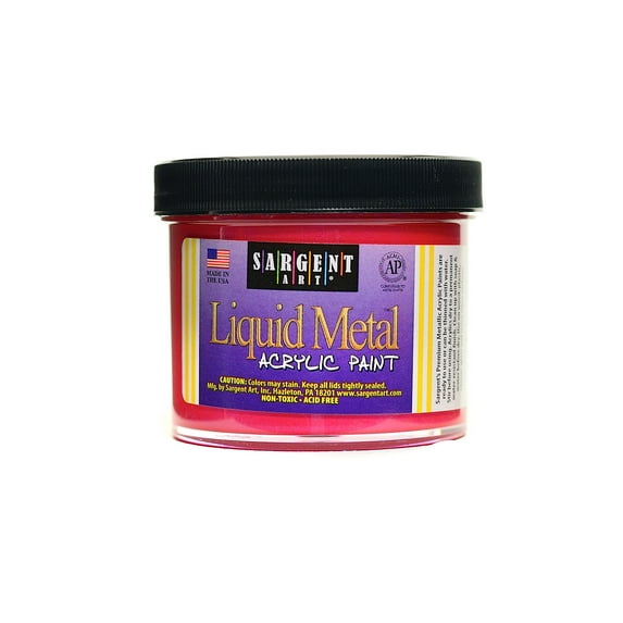 Liquid Metals Acrylic Paint red (pack of 3)