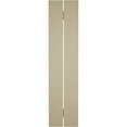 thumbnail image 6 of Ekena Millwork 11 1/2"W x 32"H Rustic Two Board Spaced Board-n-Batten Rough Cedar Faux Wood Shutters (Per Pair), Primed Tan, 6 of 12