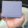 thumbnail image 4 of Monedero pequeño de cuero con doble pliegue para mujer Laklulu, monedero pequeño de cuero con doble pliegue, monedero pequeño para mujer, 4 of 5
