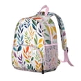 thumbnail image 2 of Colorful Leaves Pattern Backpack Backpack for School,Cute School Bag,Schoolbag with Adjustable Shoulder Straps & Padded Back,13.8"x11.4"x6", 2 of 6