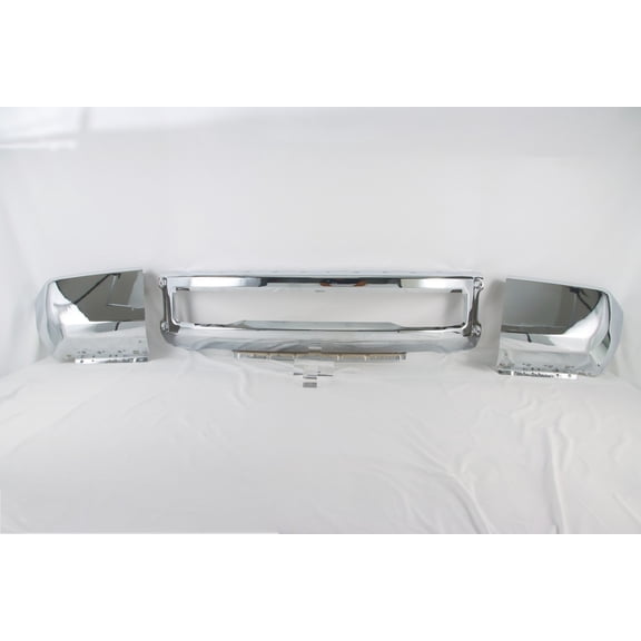 Chrome Steel Front Bumper Face Bar For 2017-2019 Ford F-250 F-350 Super Duty
