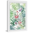 thumbnail image 2 of Marmont Hill Pink Tropical Flamingos Framed Wall Art, 2 of 6