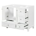 thumbnail image 5 of 36" Bathroom Vanity Cabinet With 2 Doors Pull In/Out Drawers Free Standing Solid Wood Frame Bathroom Vanity For Bathroom Garage Garden (Sink Not Included), 5 of 9