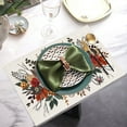 thumbnail image 5 of Halloween Kitchen Mat Set 4 Pcs PVC Linen Placemats 45 cm x 30 cm Non-Slip Double-Sided Table Mats for Coffee or Dining Table, 5 of 5