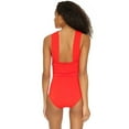 thumbnail image 3 of WOLLED Women's One Piece Swimsuits Summer Soft Solid Color Swimsuit Bathing Suit Slimming V-Neck 1 Piece Swimsuit, 3 of 7