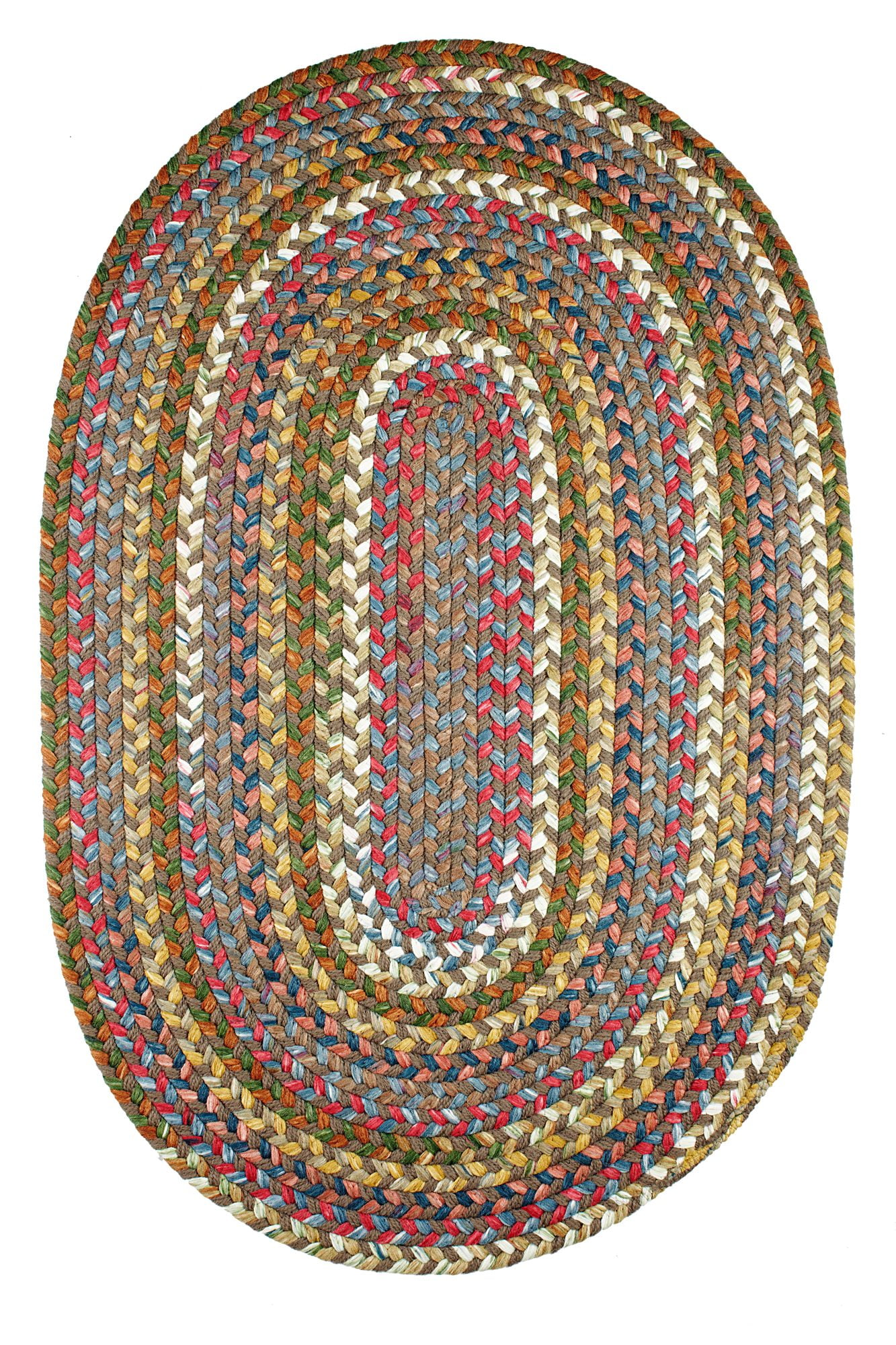 Multi-Color Rug Braided Textured Design 2ft. X 4ft. Runner Soft Kitchen ...