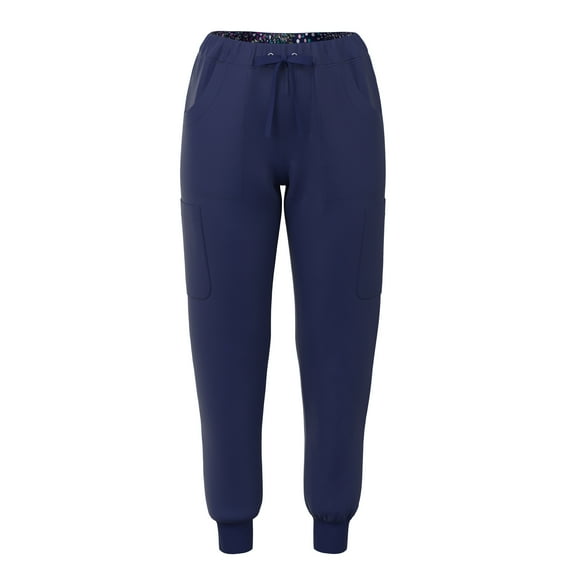Pandamed Woman's Jogger Scrubs Pants Nursing Bottoms PSP740 XS-2XL NAVY L