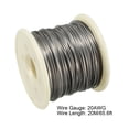 thumbnail image 2 of Alambre de resistencia calefactora de 0.8 mm 20AWG, hilos de resistencia de nicromo para elementos calefactores de 20 metros, 2 of 4