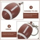thumbnail image 3 of EeaseMX Llavero con luz LED de rugby, accesorio colgante para gimnasio, deportes, regalos conmemorativos, bolso de coche, llavero, abalorio (café), 3 of 8