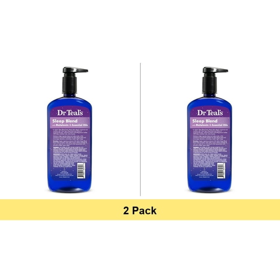 Dr Teal's Sleep Body Wash with Melatonin, Lavender & Chamomile Essential Oil Blend, 24 fl oz - 2 Pack
