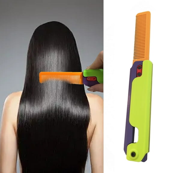 Washranp Folding Hair Comb,Plastic Wide Tooth Anti-Static Scalp Massage Wallet Pocket Hair Comb