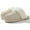 White, variant on Womens Slippers Fuzzy Memory Foam House Slippers Faux Suede Winter Warm Indoor Shoes, 7-8 White
