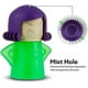 thumbnail image 3 of Limpiador de microondas, limpiador a vapor para horno microondas, muñeca para el hogar, la cocina y la oficina, color verde y morado, 3 of 5