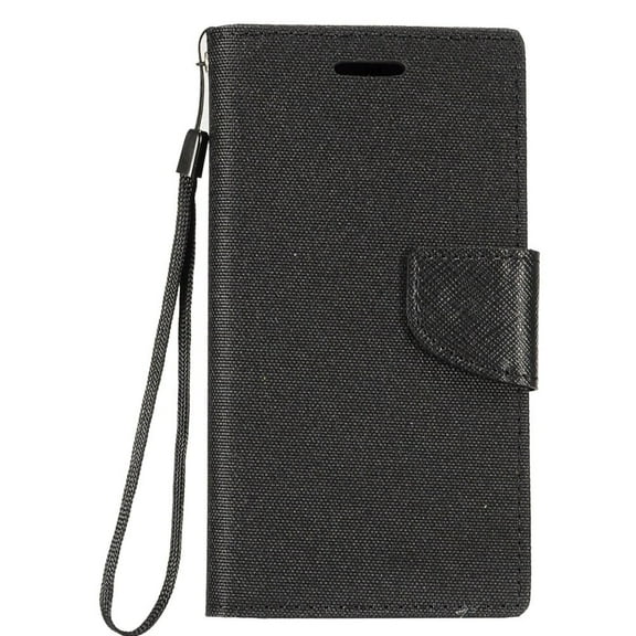 GSA Denim Flip Wallet Case for Samsung Galaxy S10e (5.8") Black