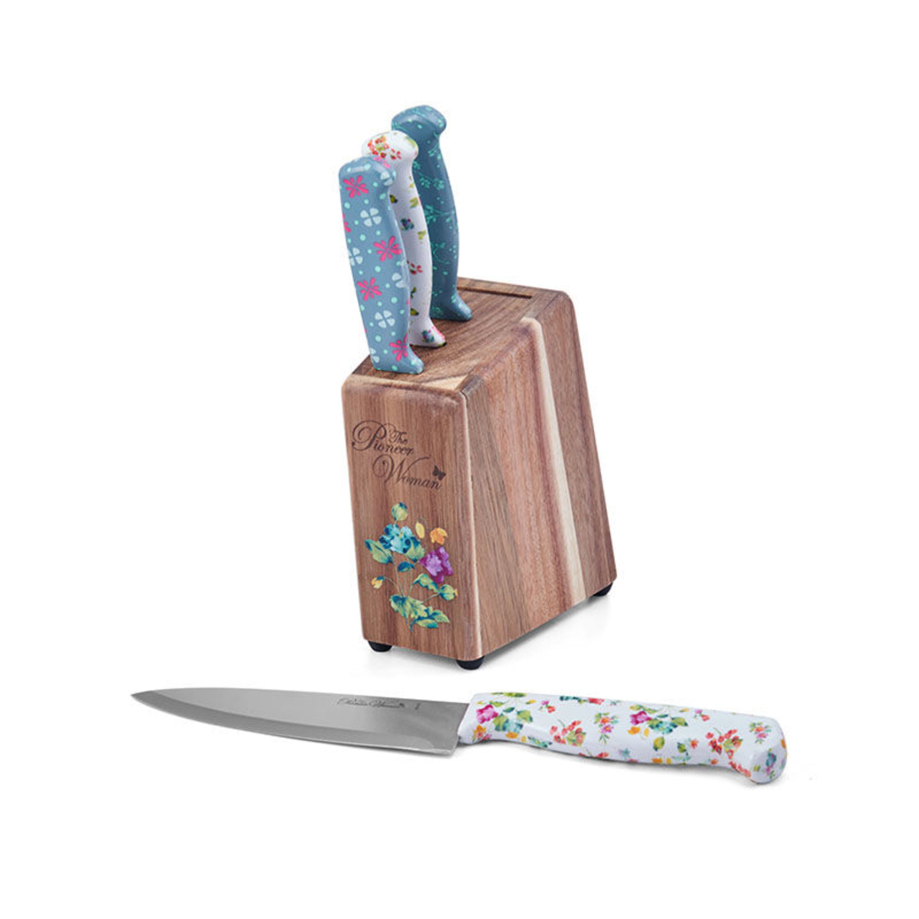 The Pioneer Woman Knife Sharpener, Blooming Bouquet - Knife