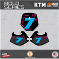 thumbnail image 2 of Kalair GFX Graphics Kit for Ktm SX65 (1998-2001) Bold Series, 2 of 5