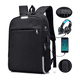 thumbnail image 2 of Estudiante Mochila Impermeable Antirrobo Con Usb Malubero Negro, 2 of 4