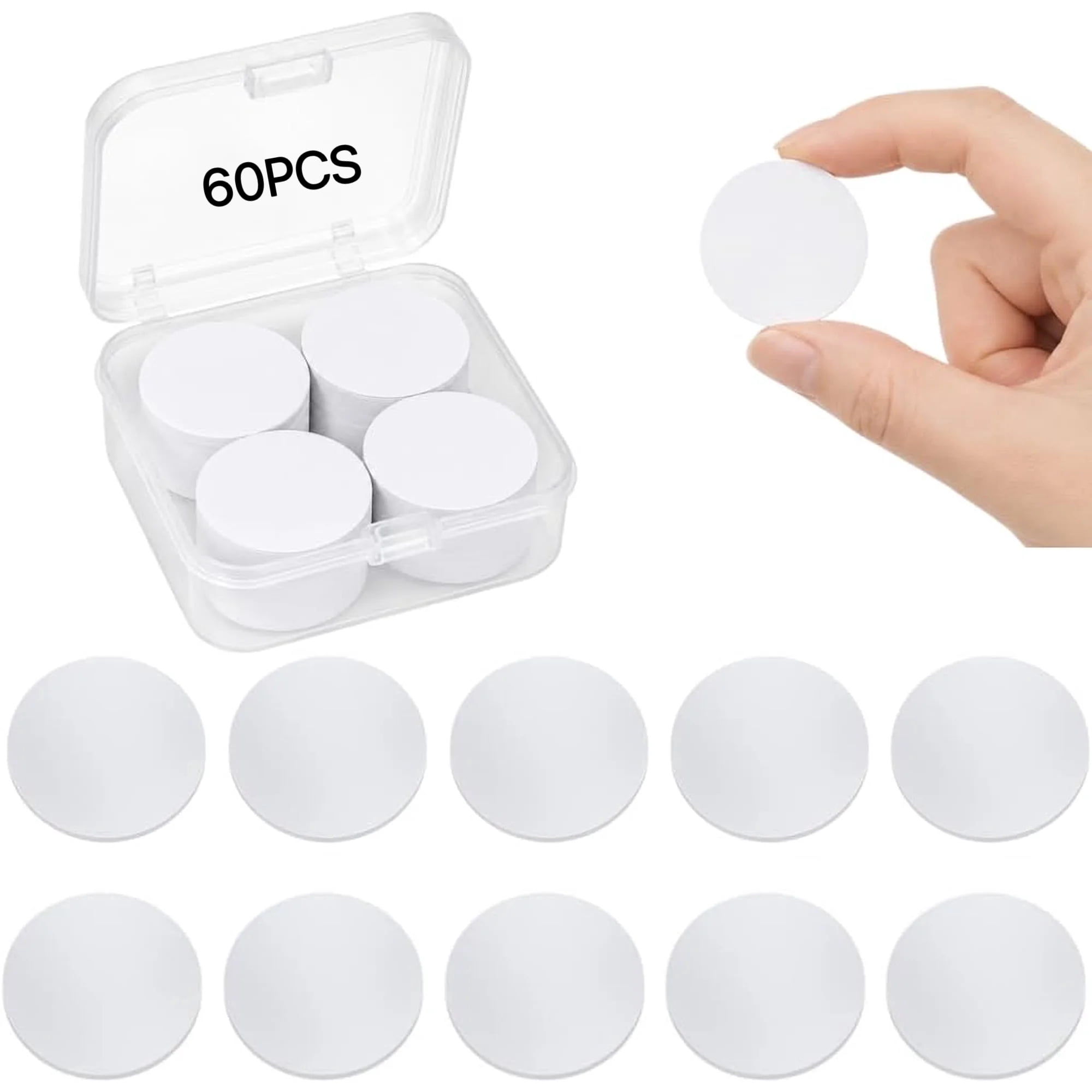 60Pcs NFC Tag NFC Chips Card 215 Rewritable Small NFC Stickers for Phone