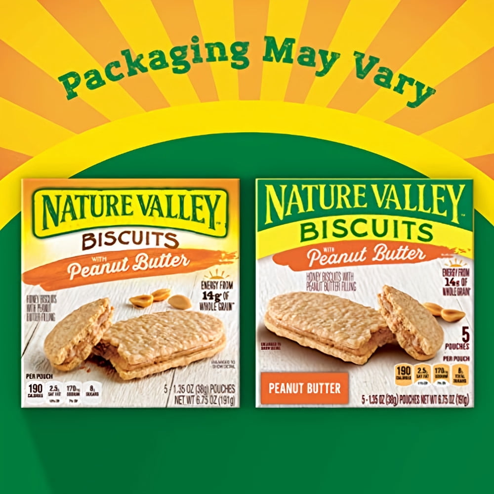 Natural Valley Peanut Butter Biscuits (Pack of 4)