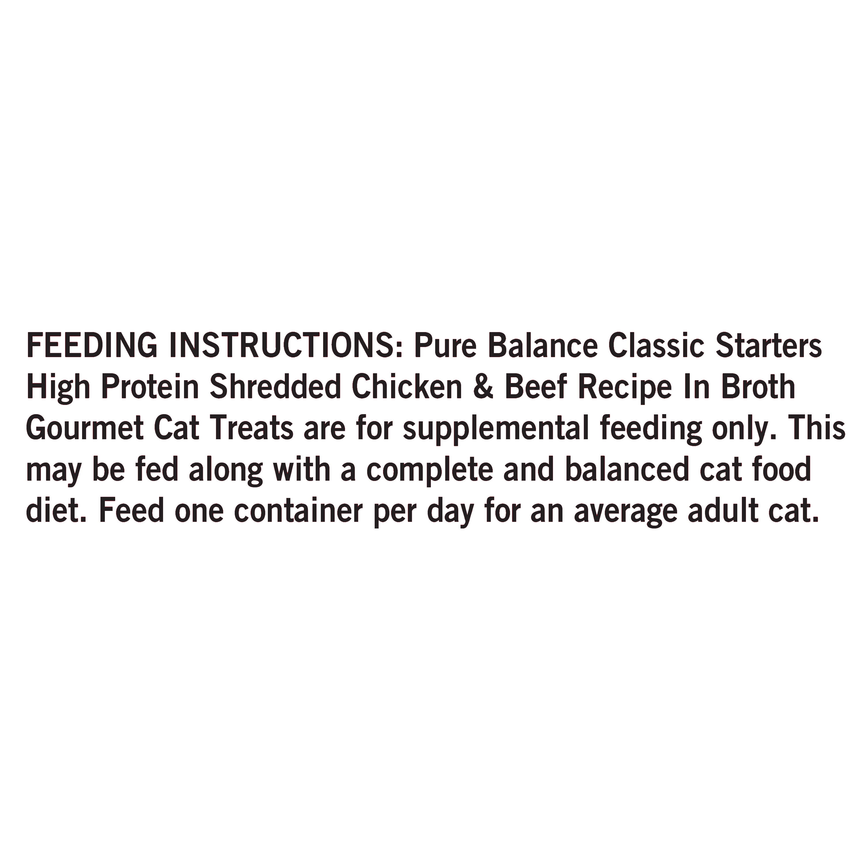 Pure Balance Gourmet Cat Treat Starters, Shredded Chicken & Beef Recipe, 1.4 Oz, 5 Pack