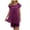 Purple, variant on Tnhcen Women's Short Nightgown Set Short-Sleeves and Shorts Lightweight Fabric Nightwear Set Homewear Free Size