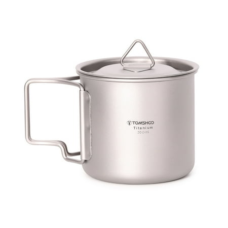 

Carevas Ultralight Titanium Cup Outdoor Portable Camping Picnic Water Cup Mug with Foldable Handle 300ml350ml420ml450ml550ml650ml750ml