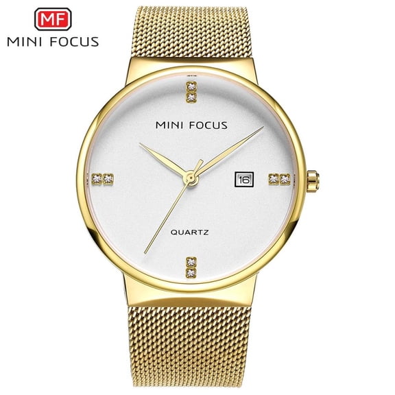 MINIFOCUS Mens Watches Top Brand Luxury Quartz Wristwatch Waterproof Stainless Steel Reloj Hombre Montre Homme Relogio Masculino