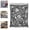 1 Pc C#10, variant on Giant Doodle Coloring Blanket, 50 x 60 Inch DIY Color Your Own Throw, Washable Fabric Art Blanket for Adults Creative Activity Gift(A)