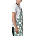 thumbnail image 2 of Goofa Flower Printed Waterproof Apron 33" Chef Aprons for Men Heavy Duty Chemical Work Apron Adjustable Bib Apron, 2 of 9
