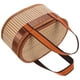 thumbnail image 4 of Cesta tejida con asa Cesta de almacenamiento tejida de bambú Cesta de regalo Cesta de compras, 4 of 7