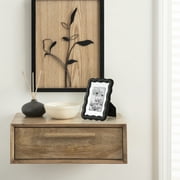 Mainstays 5 x 7 Black Wavy Tabletop Picture Frame, Fits 3.5 x 5 Photo with Mat