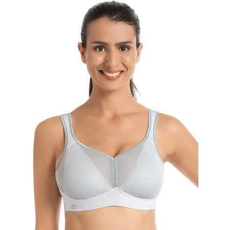 

Women s Anita Best 5544 Active Air Control Wire Free Sports Bra (White 36F)