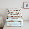 thumbnail image 5 of meiyoeat Sushi Cat Print King Size Comforter Sets,Cute Food Pattern Comforters King Size For Girl,Reversible,3Pcs,1 Comforter And 2 Pillowcases, 5 of 7