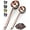 Bronze, variant on Orblue Premium Coffee Scoop Set - 1 Tbsp (15ml) & 2 Tbsp (30ml) Measuring Tablespoon - Stainless Steel Coffee Measuring Spoon and Scooper with Long Handles - Pack of 2 - Rose Gold