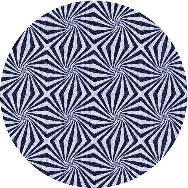 Ahgly Company Tapis Rond Lavable en Machine Intérieur Transitionnel Bleu Nuit, 5 Pieds Rond