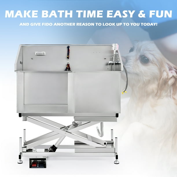 Dog Grooming Tub 50 Electric Pro Pet Bathing Station for Home Salon Vet Kennel Walmart