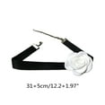 thumbnail image 3 of SIEYIO Soft Sext Choker Tie Cravat Flower Choker Women Black Cloth-Flower Collar Choker, 3 of 12