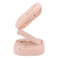 thumbnail image 3 of Handheld Small Fan, 270 Degree Rotation Foldable Portable Folding Fan Rechargeable USB Powered  For Home For Dormitory For Travel Pink, 3 of 8