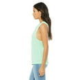 thumbnail image 3 of Bella Canvas Womens Flowy Scoop Blended Muscle Tank, L, Mint, 3 of 3