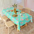 thumbnail image 3 of Pioneer Flower Floral Print Pattern Rectangle Tablecloth 60"x102", Waterproof Polyester Table Cloth, Wipeable Spillproof for Dining Camping Indoor Outdoor, 3 of 6