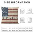 thumbnail image 5 of Market Place Red Ticking Flag Throw Pillow Cover, Red White &amp; Blue Flag Patch, Country Primitive Farmhouse Americana, Patriotic, Independence Day …, 5 of 5