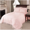 thumbnail image 2 of Beatrice Home Fashions Medallion Chenille , King, Blush, 2 of 2