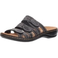 thumbnail image 1 of Sandalia tipo slide Leisa Cacti para mujer Clarks en cuero azul marino talla 8.5, 1 of 1