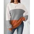 thumbnail image 3 of Zeagoo Women's Fall Chunky Knit Sweater Oversized Crewneck Long Sleeve Winter Cotton Pullover Sweaters Jumper Tops, 3 of 6